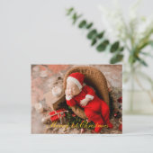 Baby 1. Weihnachten Elegantes Gold Script (Stehend Vorderseite)