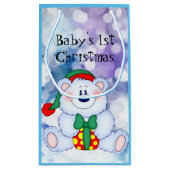 Baby 1. Weihnachten (Junge) Kleine Geschenktüte (Rückseite)