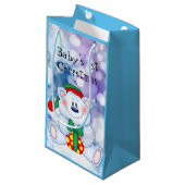 Baby 1. Weihnachten (Junge) Kleine Geschenktüte (Vorderseite Schrägansicht)