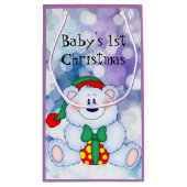 Baby 1. Weihnachten (Mädchen) Kleine Geschenktüte (Rückseite)