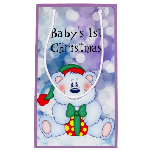 Baby 1. Weihnachten (Mädchen) Kleine Geschenktüte (Vorderseite)
