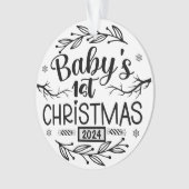 Baby 1. Weihnachten Ornament (Vorderseite)