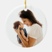 Baby 1 Weihnachts kleine Bambi Blume Staubwolke Keramik Ornament (Hinten)