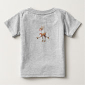 Baby 1 Weihnachts Weihnachtsmann Rudolph T - Shirt (Rückseite)