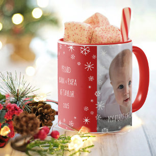 Baby 1 Weihnachtsgroßeltern Chic 2 Foto Red Tasse