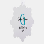 Baby 1. Weihnachtskarte Ornament Karte (Rechts)