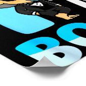 Baby 1st Birthday Boy Girl 1 Year Like A Boss Kids Poster (Ecke)