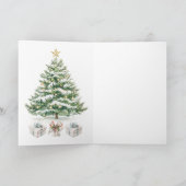 Baby 1st Christmas Nutcracker Tree Karte (Innenseite)