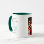 Baby 1st Christmas Photo Mug - Personalized Custom Tasse (Vorderseite Links)