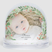 Baby 1st Christmas Photo Snow Globe Schneekugeln (Rückseite)