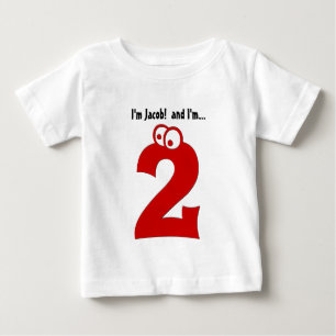 Baby 2. Geburtstags-große Nummer zwei-Jährige T-shirt
