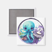 Baby - 2 Months too Magnet (Vorderseite/Rückseite)