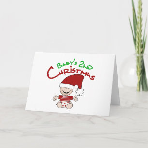 Baby 2. Weihnachtsgeschenke und Geschenke Feiertagskarte