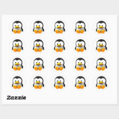 Baby 3-D Tux Linux Pinguin Sticker (Blatt)