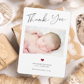 Baby 3 Foto danke Skriptgeburtserklärung Mitteilungskarte