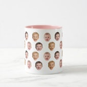 Baby 3 Photo Face Mug, Personalized Gift Tasse (Zentrum)