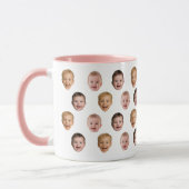 Baby 3 Photo Face Mug, Personalized Gift Tasse (Links)