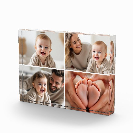 Baby 4 Foto Collage Picture Foto Block (Rechts)