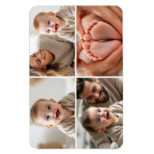 Baby 4 Foto Collage Picture Magnet (Vertikal)