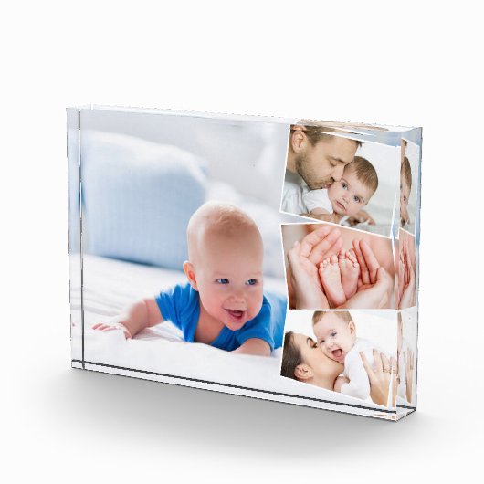 Baby 4 Foto Collage Zigzag Foto Strip (Rechts)