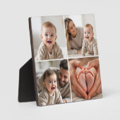 Baby 4 Photo Collage Picture Instagram Fotoplatte (Vorderseite)