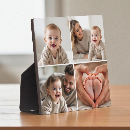 Baby 4 Photo Collage Picture Instagram Fotoplatte