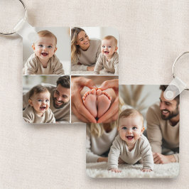 Baby 5 Photo Collage Cute Picture Instagram Schlüsselanhänger