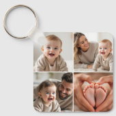 Baby 5 Photo Collage Cute Picture Instagram Schlüsselanhänger (Vorderseite)