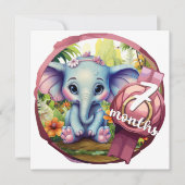 Baby - 7 Months Einladung (Vorderseite)