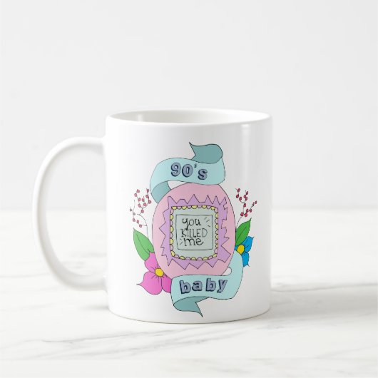 Baby 90s tamagotchi Illustration Kaffeetasse (Links)
