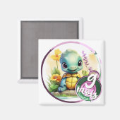 Baby - 9 Monate Magnet (Vorderseite/Rückseite)