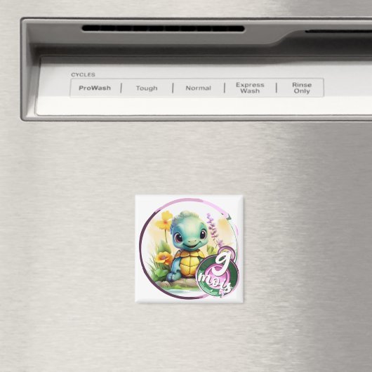 Baby - 9 Monate Magnet (In Situ (Geschirrspüler))