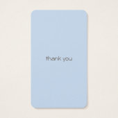 Baby "a" in B Blue Boy Baby Shower DIY Geschenkmar (Rückseite)