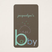 Baby "a" in B Blue Boy Baby Shower DIY Geschenkmar (Vorderseite)