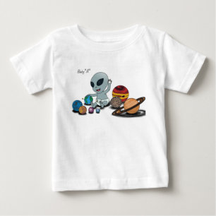 Baby "A", w/Planets spielend T-shirt
