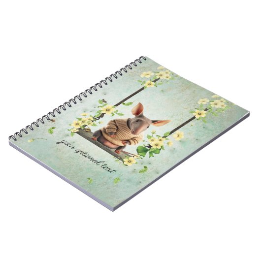 Baby Aardvark Spiral Foto Notebook Notizblock (Linke Seite)