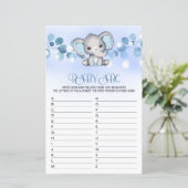 Baby ABC Baby Showgame BLUE ELEPHANT (Stehend Vorderseite)