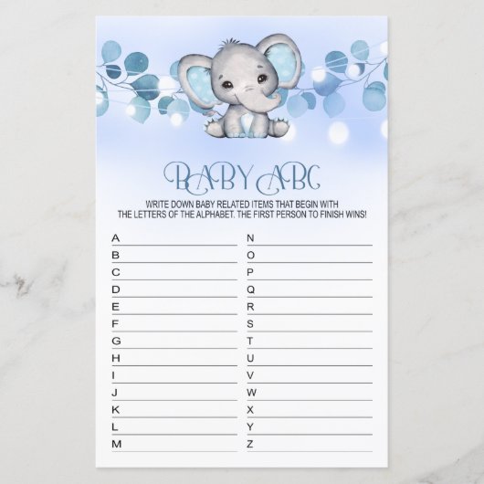 Baby ABC Baby Showgame BLUE ELEPHANT (Vorderseite)