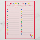 Baby ABC Game Flyer (Vorne)
