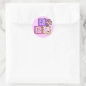 Baby ABC Tshirts und Geschenke Runder Aufkleber (Tasche)