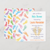 Baby-Abdruck-Babyparty-Einladung Einladung (Vorne/Hinten)