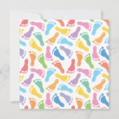 Baby-Abdruck-Babyparty-Einladung Einladung (Rückseite)