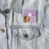 Baby-Abdruck-Geburt - lila Button (Beispiel)
