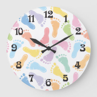 Baby-Abdruck-Geschlechts-Person-Wanduhr Große Wanduhr