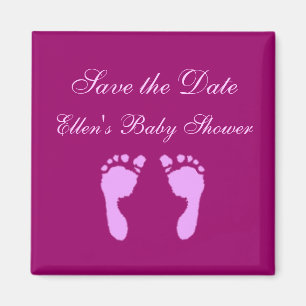 Baby-Abdrücke (Mädchen) Magnet