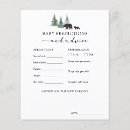 Baby Advice and Predictions Card