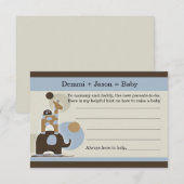 Baby Advise Party Game Hinweiskarte (Vorne/Hinten)