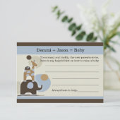 Baby Advise Party Game Hinweiskarte (Stehend Vorderseite)