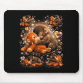 Baby-Affe Cute Punch Umarmer Plüsch Mousepad (Vorne)