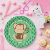Baby-Affe der Safari-Tier-| Pappteller (Party)